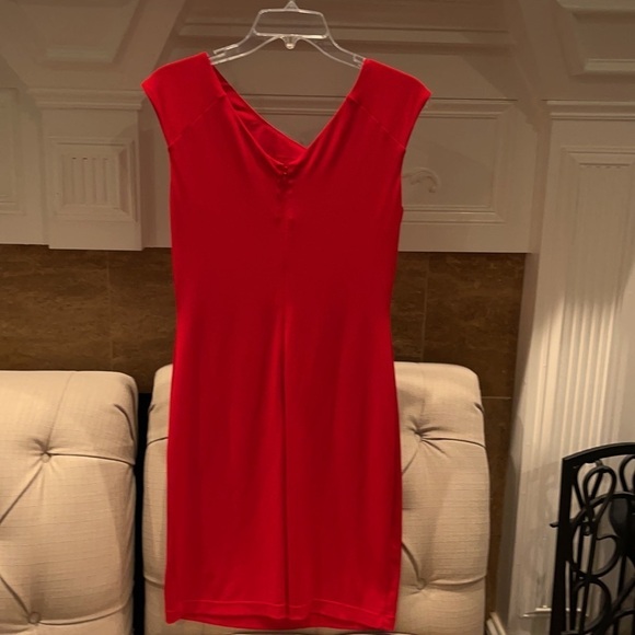 calvin Klein Red Asymmetrical Dress - Picture 3 of 6